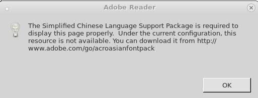 Chinese Simplified Fonts Support For Adobe Reader
